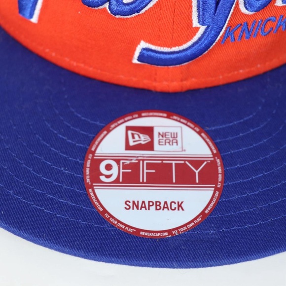 New Era New York Knicks Snapback Hat - Orange and Blue - Picture 5 of 8